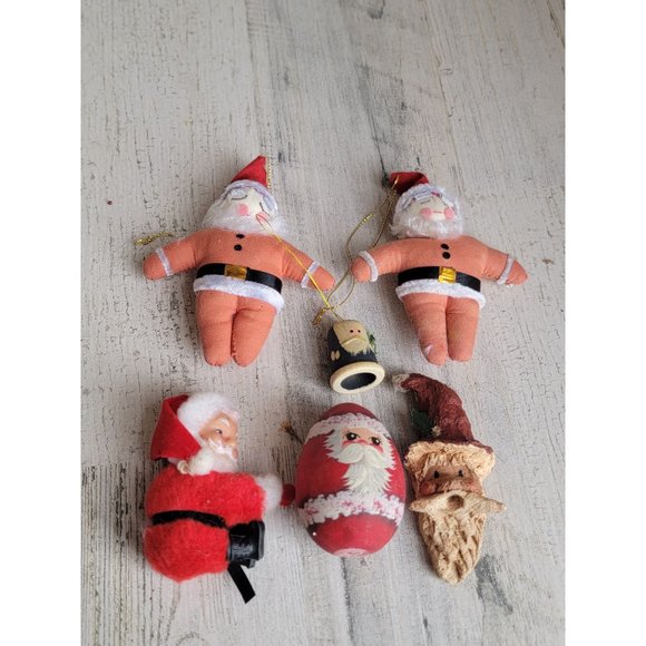 Vintage Santa clause ornament figure variety set xmas - Picture 7 of 13